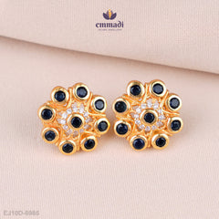 Kanika Elegant Black Stone Studs
