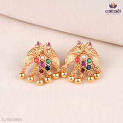 Mahira Stunning Navrathan Stone Studs