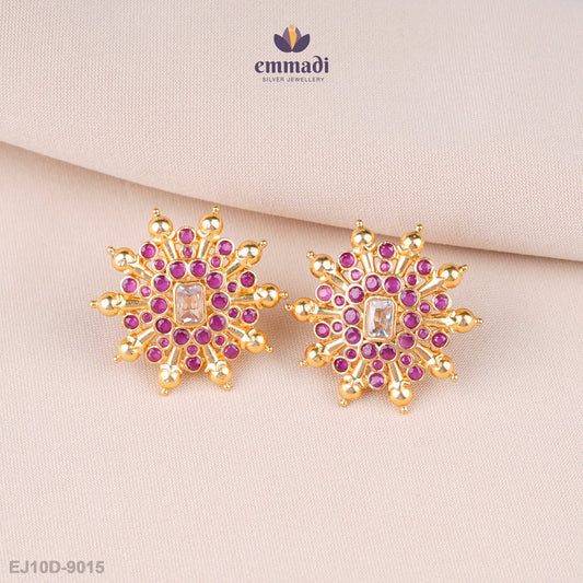 Mira Radiant Red Studs Stone