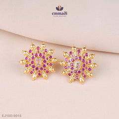 Mira Radiant Red Studs Stone