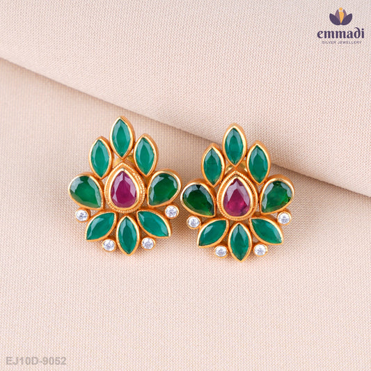 Pragya Radiant Multi-Coloured Stone Studs