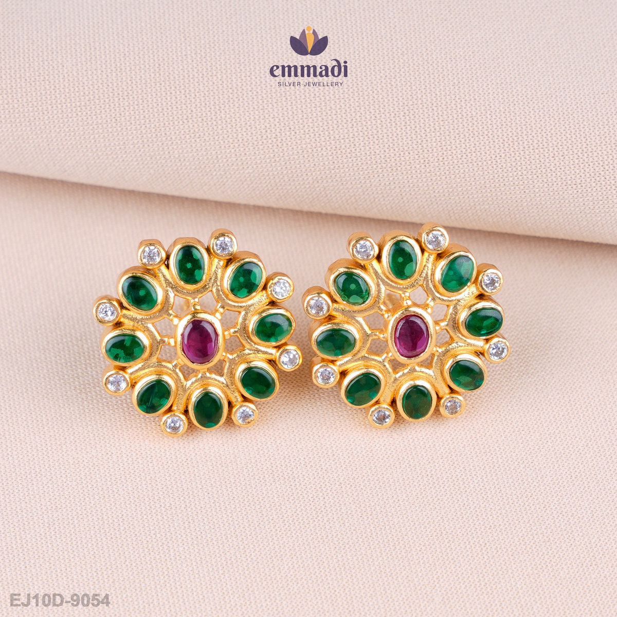 Pratibha Stunning Multi-Colored Stone Studs