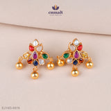 Saanvika Stunning Navrathan Stone Studs