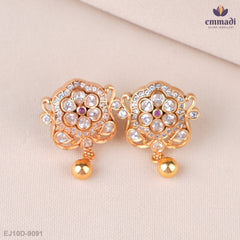 Shaila Radiant Red Stone Studs