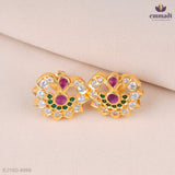 Shefali Multi-Colored Stone Stud Earrings