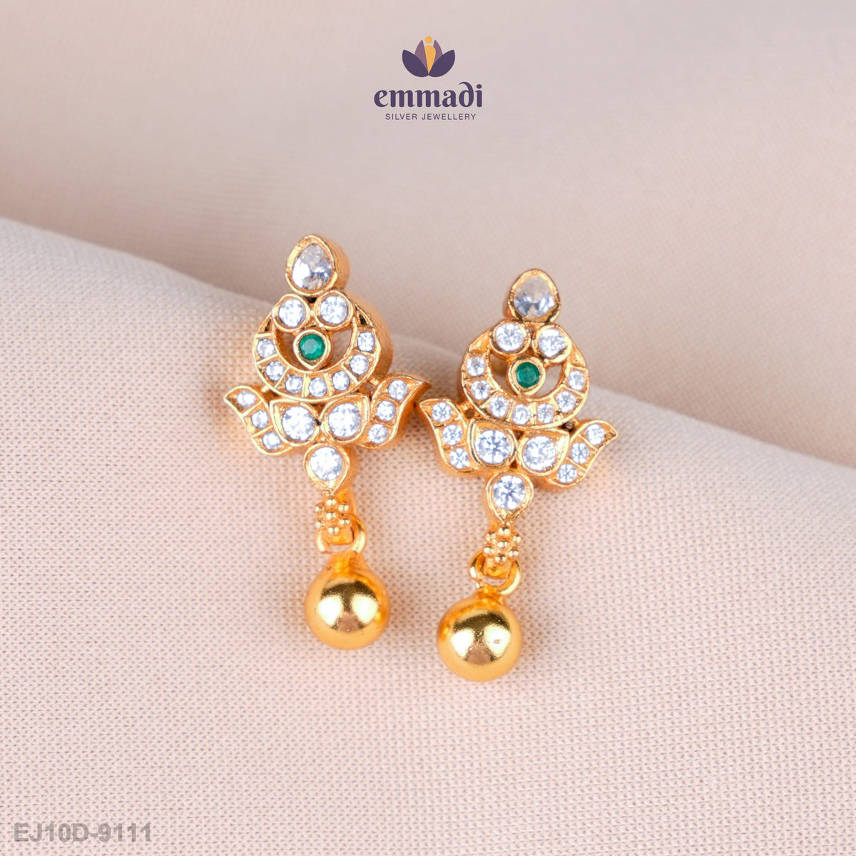 Tanaya Exquisite Green Stone Studs