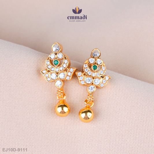 Tanaya Exquisite Green Stone Studs