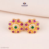 Varuni Elegant Red Stone Studs
