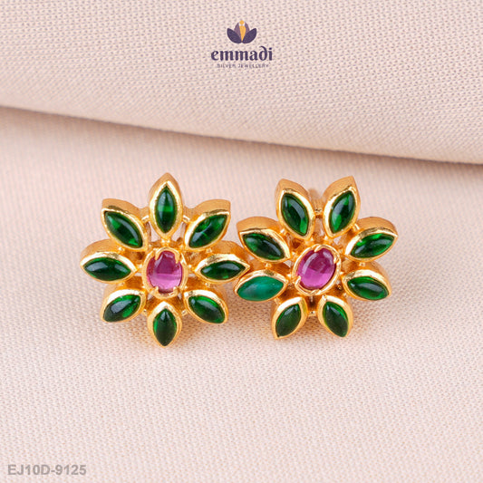 Aabha Radiant Multi-Colour Stone Studs