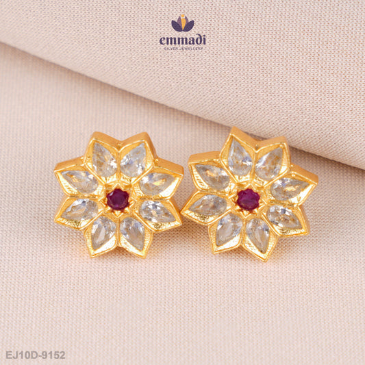 Anandi Radiant Red Stone Studs