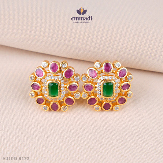 Daksha Dazzling Multi-Colored Stone Studs