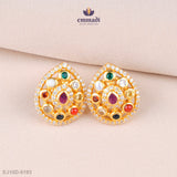 Malavika's Exquisite Navrathan Stone Studs