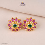 Samriddhi Radiant Red Stone Studs