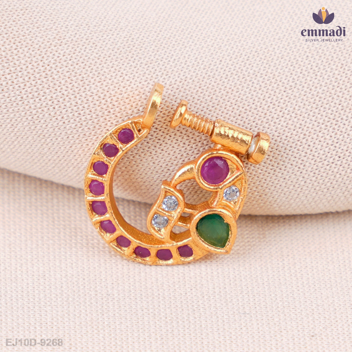 Anahita's Multi-Color Nose Pin Jewelry