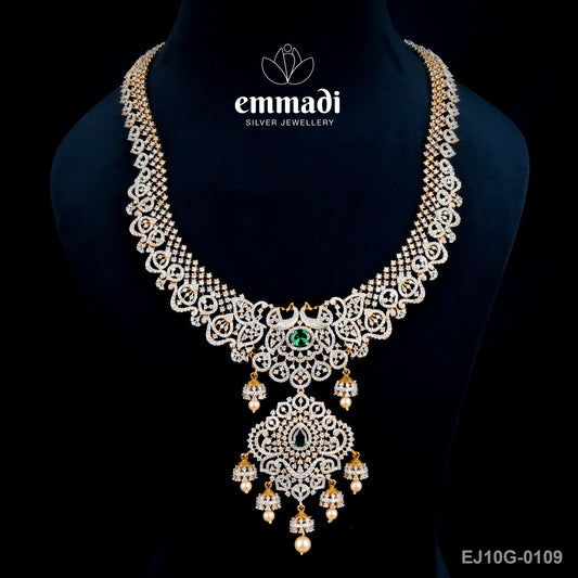 Manirama Premium Cz Multi Long Necklace