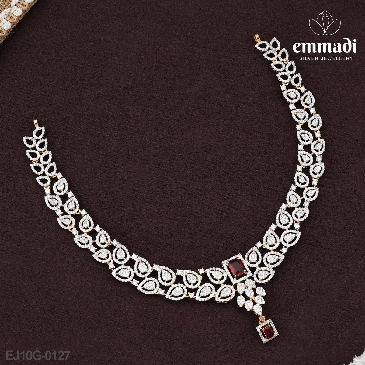 Lalitha Elegance & Manjula Radiant: Premium CZ Necklace and Hangings Set