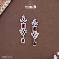 Manjula Radiant Red CZ Hangings