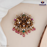 Mumucana Polki Nakshi Multi Pendant