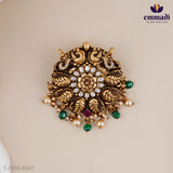 Nedisha Polki Nakshi Pink Pendant