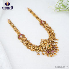 Puyamana Kundan Nakshi Multi Long Necklace