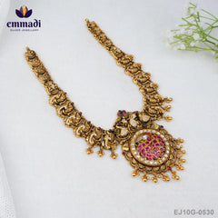 Rachaita Kundan Nakshi Multi Long Necklace