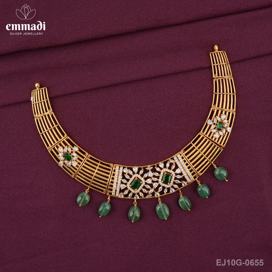 Sakalpa Stone Green Necklace