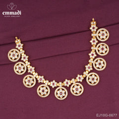 Samvarta Cz Red Necklace