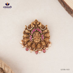 Aishwarya Kundan Nakshi Pink Pendant