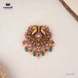 Carudatta Kundan Nakshi Pink Pendant