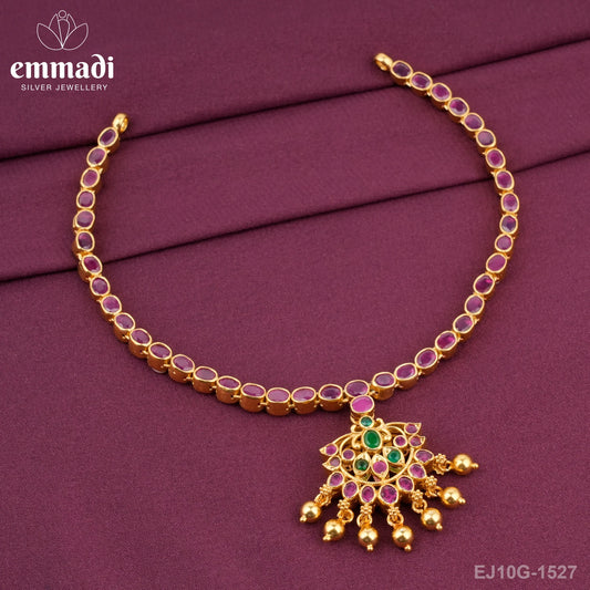 Deepansha Stone Navrathan Necklace