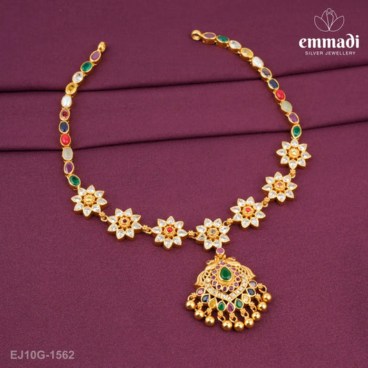 Diyanwita Stone Navrathan Necklace