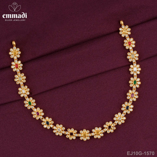 Ekaparana Stone Navrathan Necklace