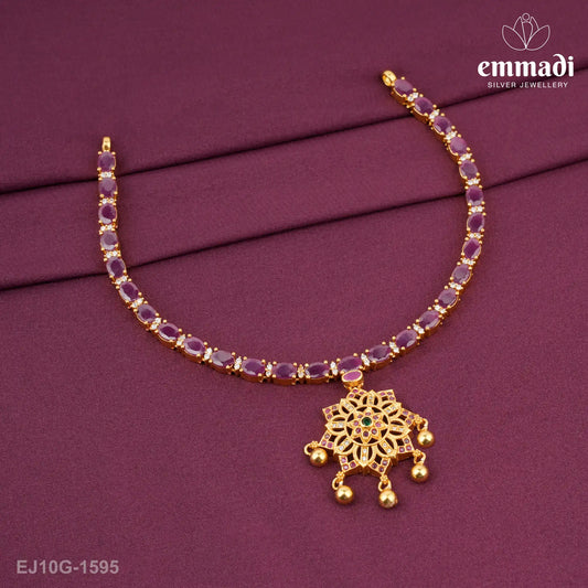 Hasaraja Stone Pink Necklace