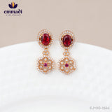 Kaladhara Cz Red Hangings