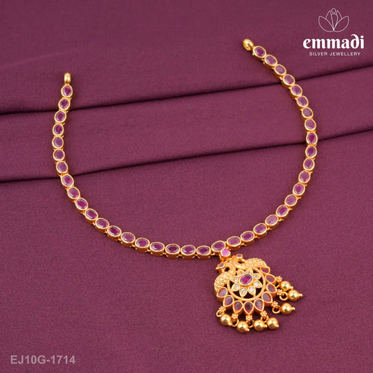 Lakshmika Stone Red Necklace