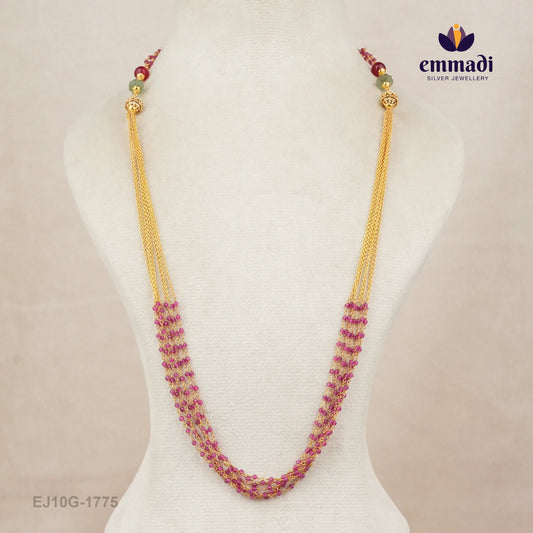 Mahesvara Beads Pink Chain