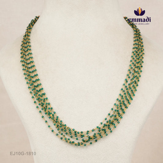 Manishika Beads Green Chain