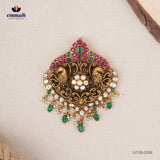 Parparika Kundan Nakshi Multi Pendant