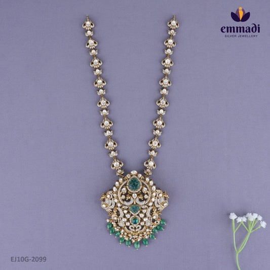 Pratishta Victorian Blue Long Necklace