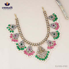 Punarnaba Victorian Multi Long Necklace