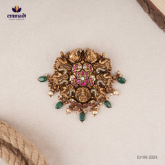 Sulochana Kundan Nakshi Pink Pendant