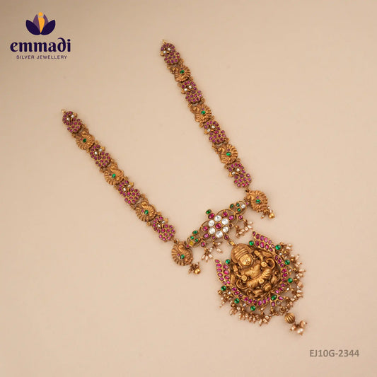 Surpankha Kundan Nakshi Multi Long Necklace