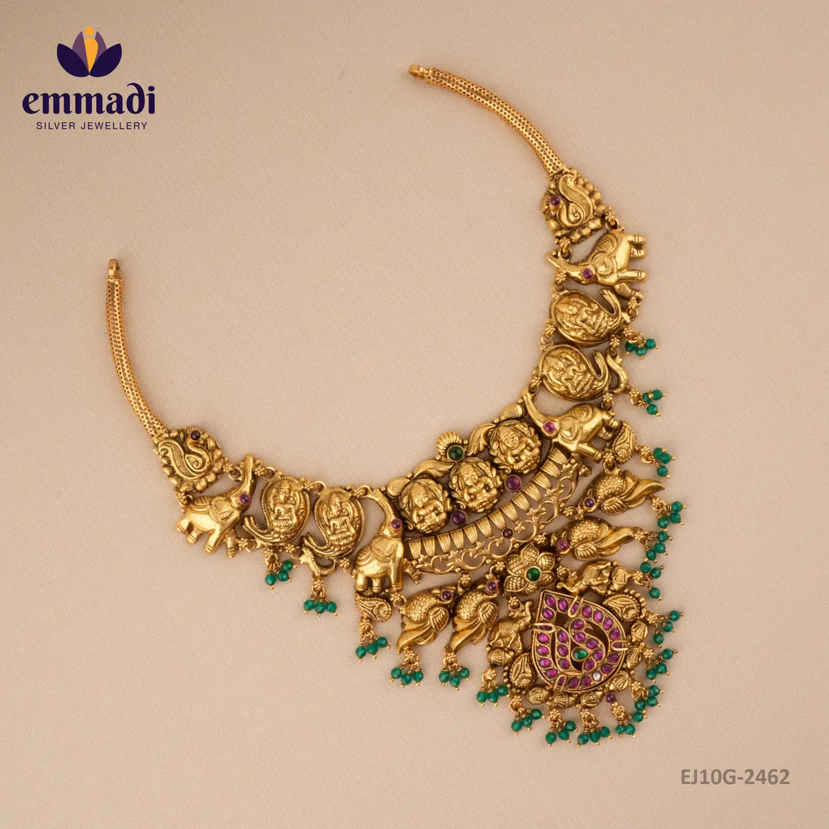 Ardhagaga Kundan Nakshi Multi Necklace