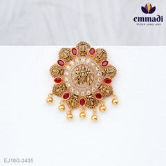 Satyashila Nakshi Red Pendant