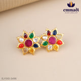 Shyamalika Stone Navrathan Studs