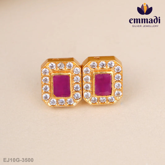 Siddhartha Stone Red Studs