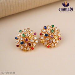 Sulakshana Stone Navrathan Studs
