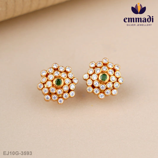 Taponisha Stone Green Studs