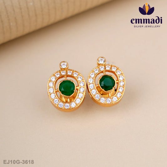 Yajnadhara Stone Green Studs