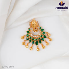 Chitralekha Nakshi Green Pendant